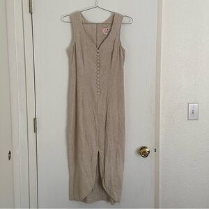 Scarlett Beige Vintage Dress